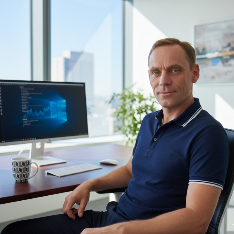Portrait of James Fairfoul, full-stack web developer at Dover Web Designer